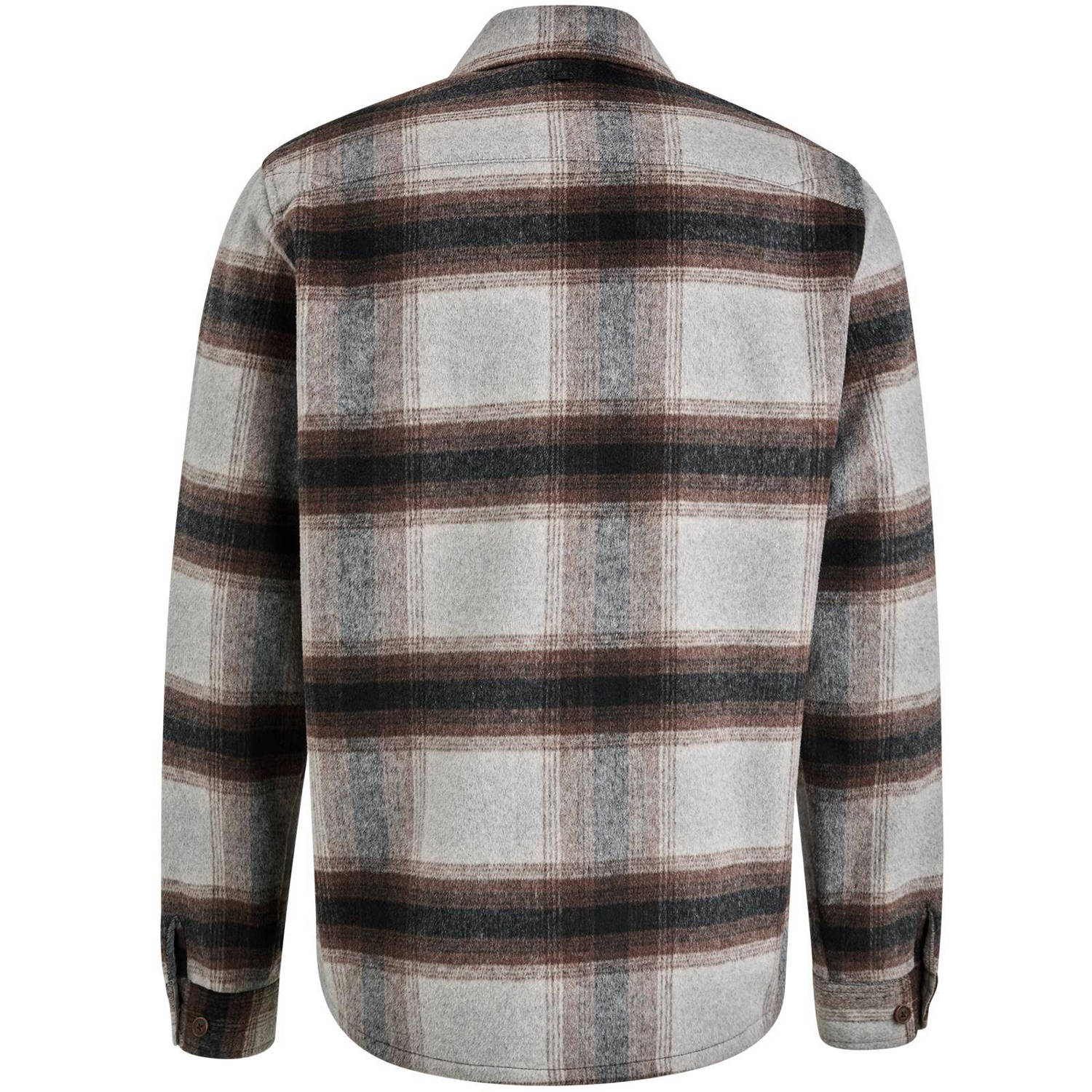 Vanguard geruit overshirt bruin
