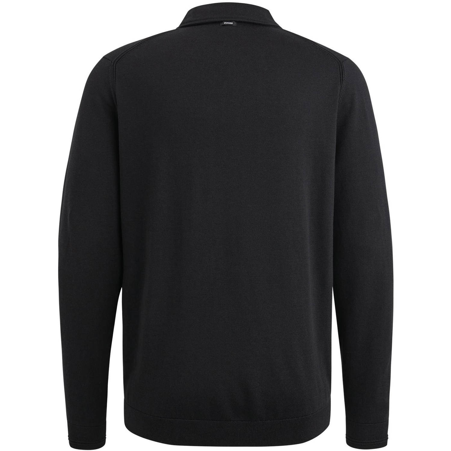 Vanguard regular polo gebreid zwart