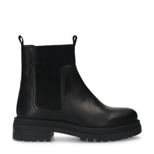 leren chelsea boots zwart