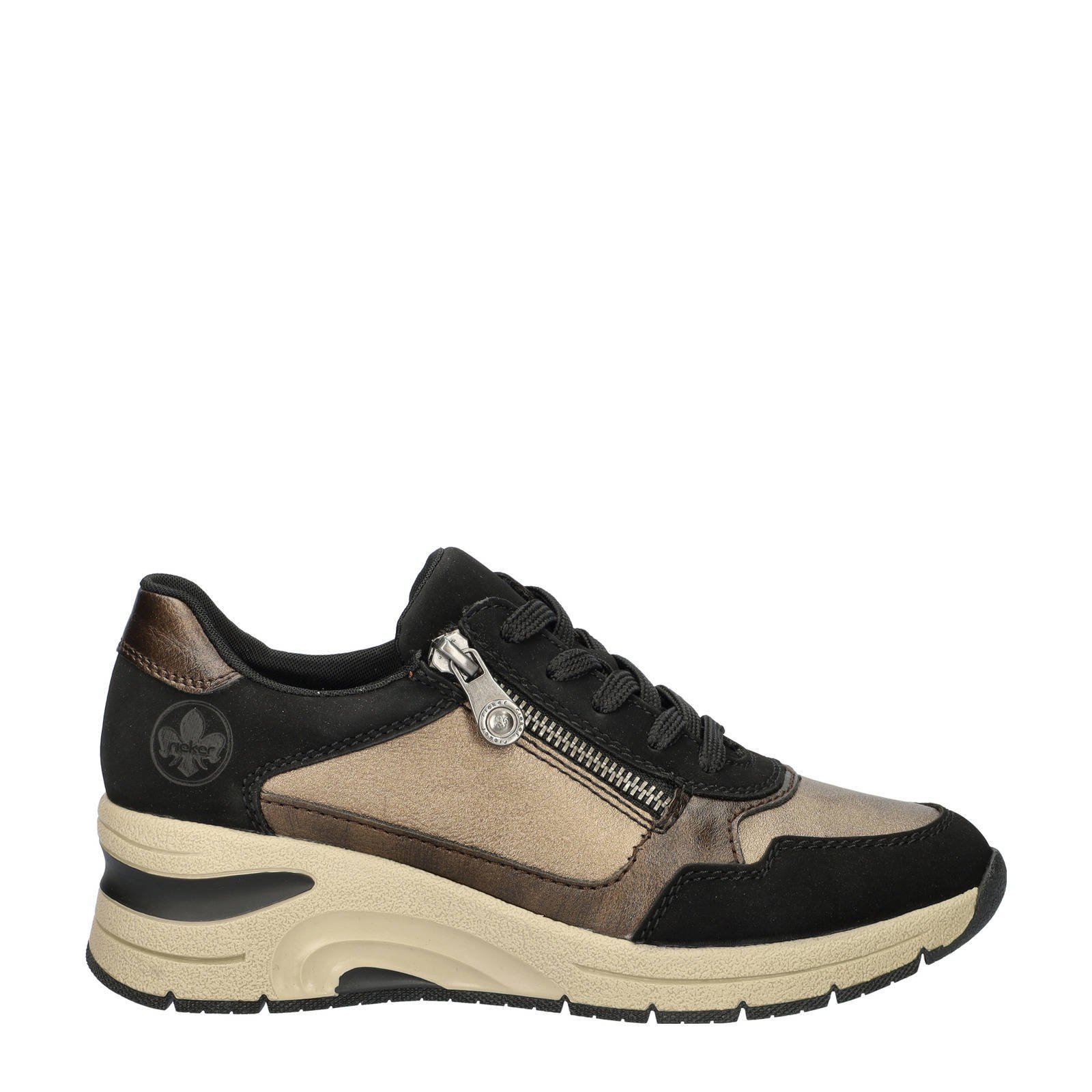 Rieker sneakers zwart beige kopen Morgen in huis wehkamp