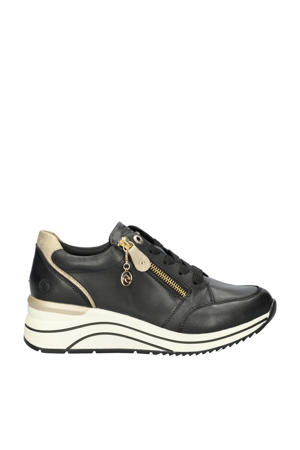leren sneakers zwart