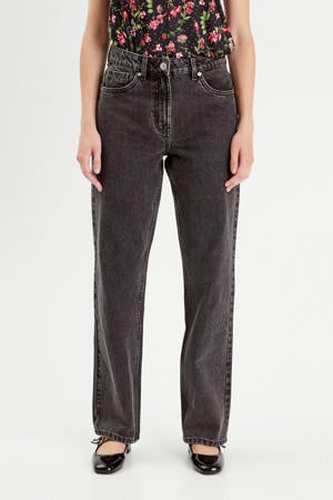 straight leg jeans medium black