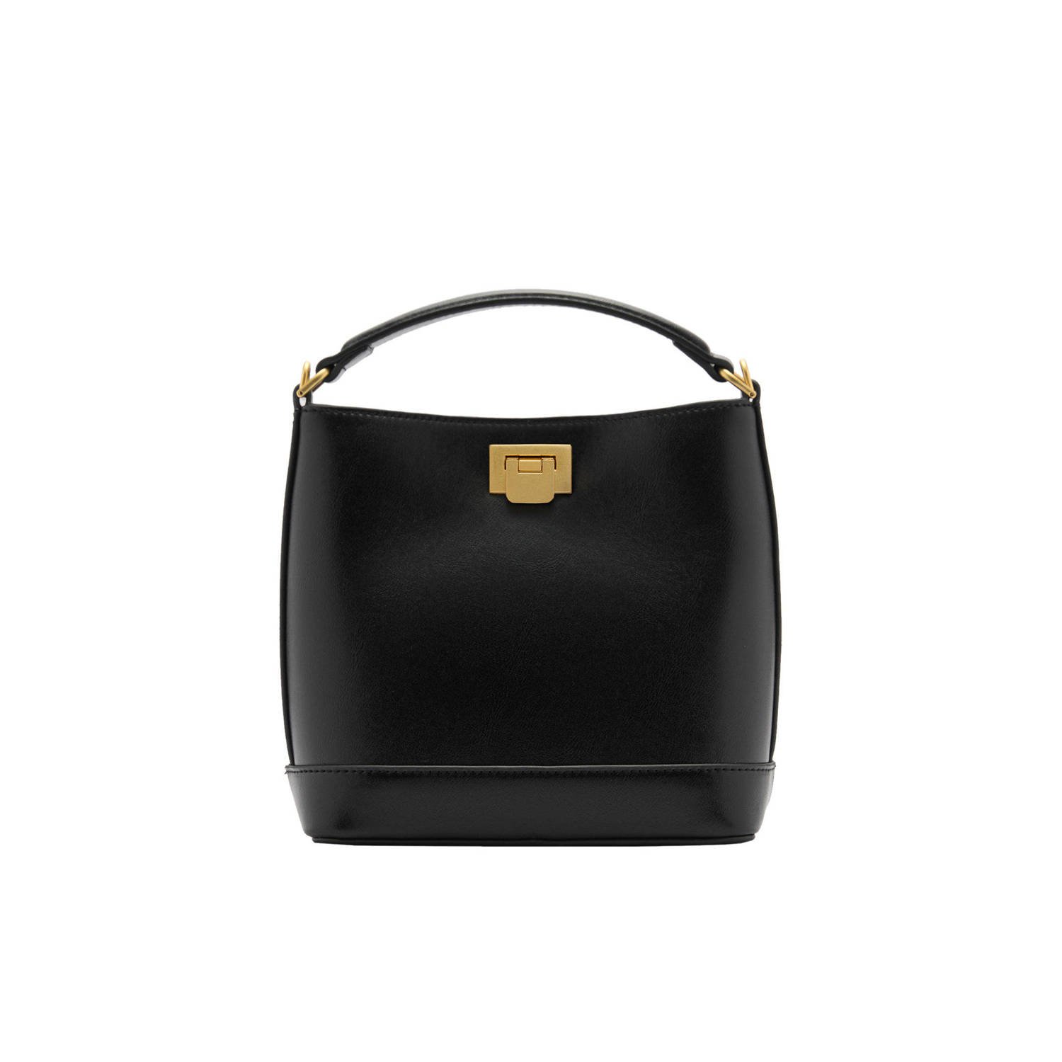 Mango mini crossbody tas zwart