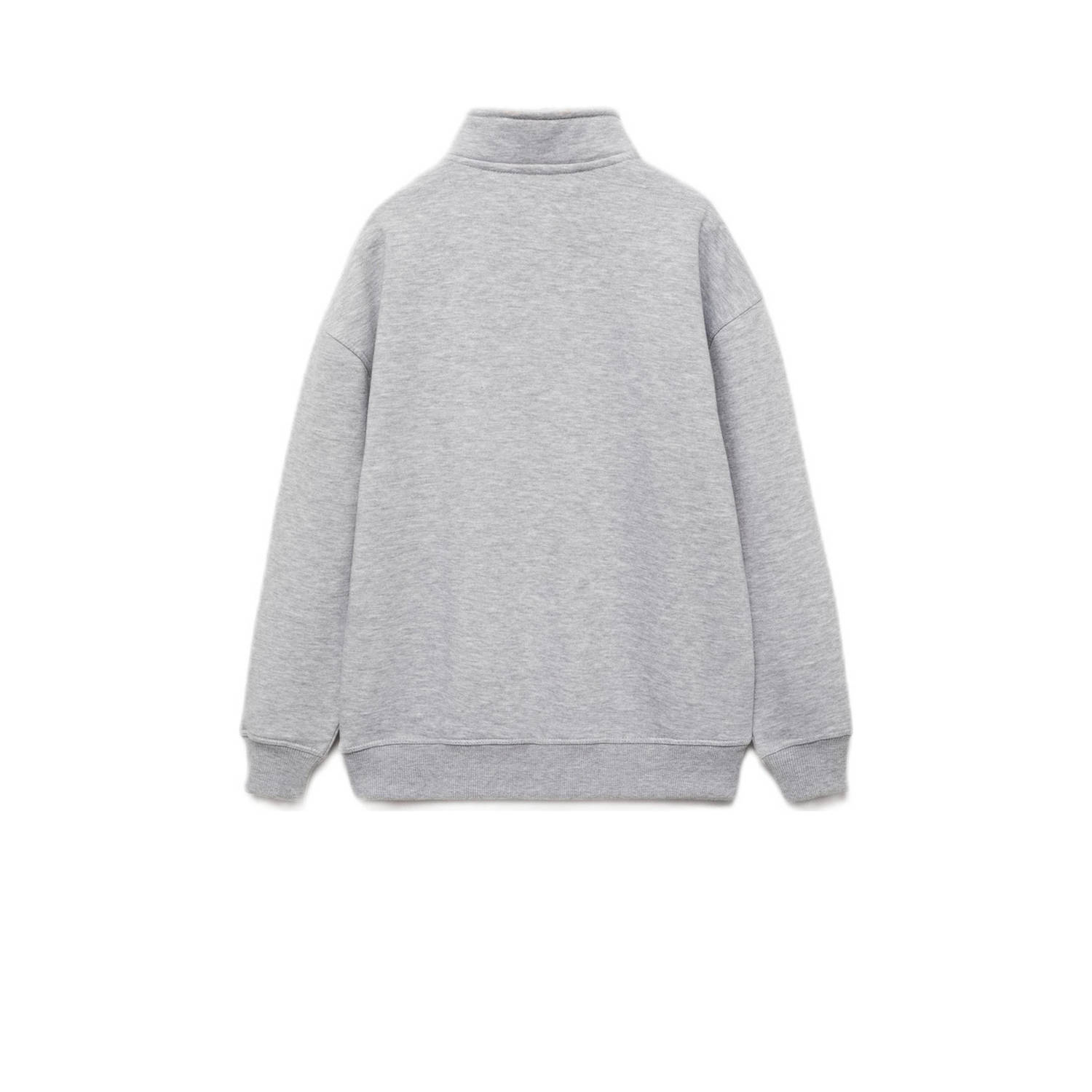 Mango Kids fleecetrui grijs