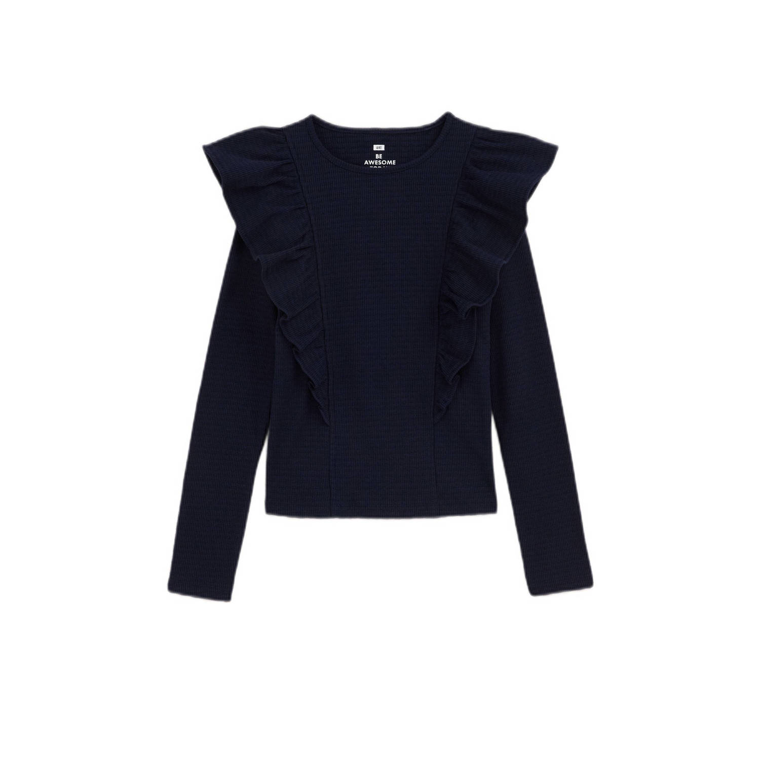 WE Fashion longsleeve donkerblauw