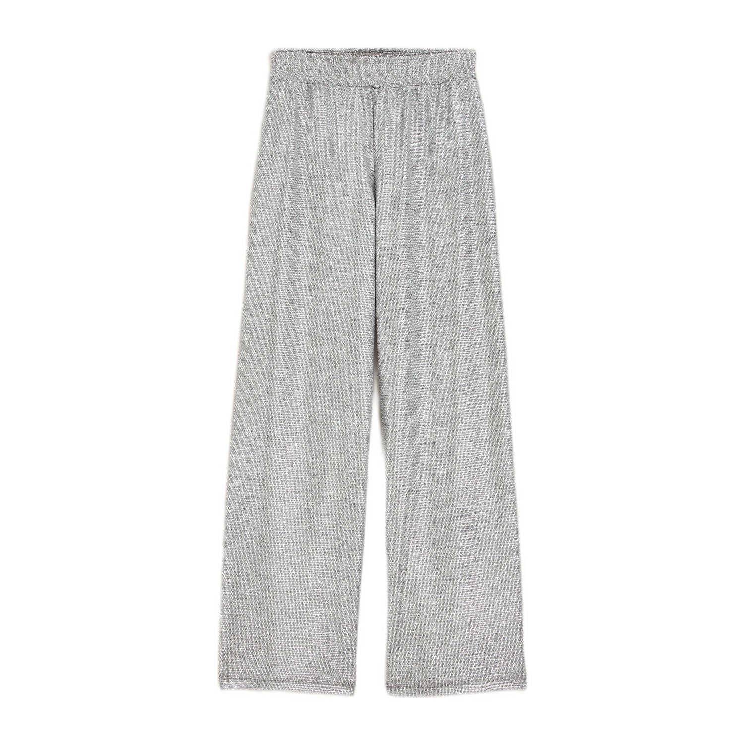 WE Fashion straight fit broek zilver