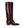 Manfield lakleren laarzen donkerrood