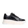 Manfield lakleren sneakers zwart