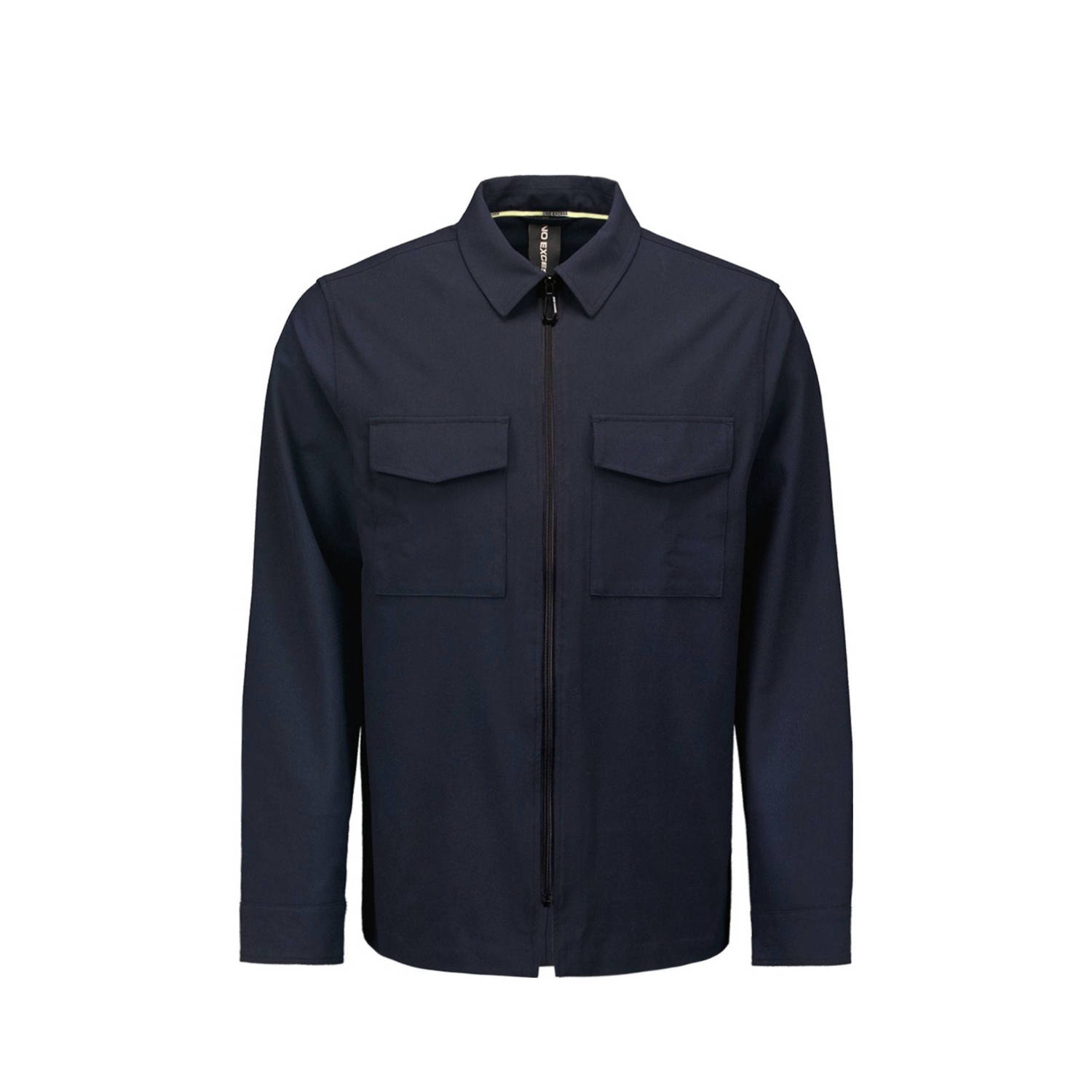 No Excess overshirt donkerblauw