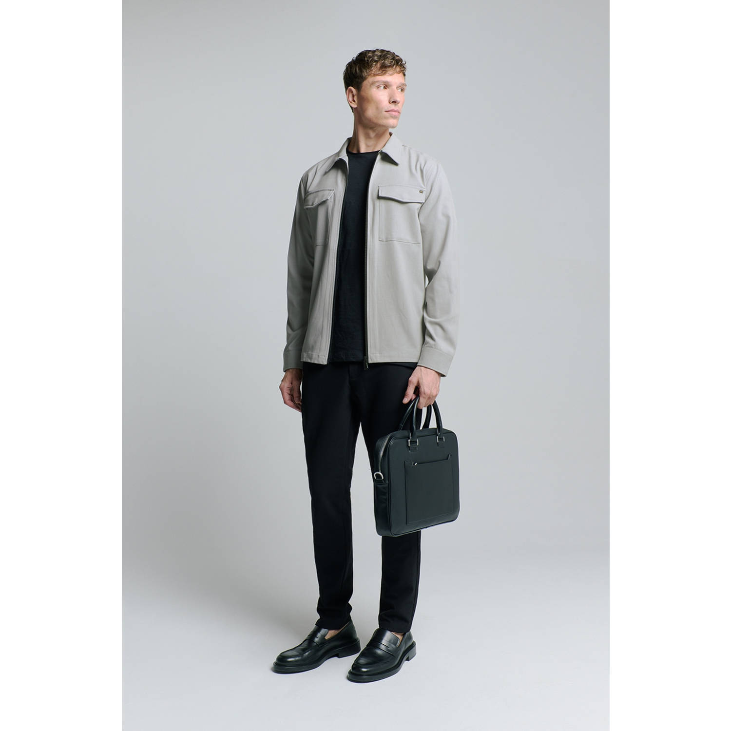 No Excess overshirt grijs