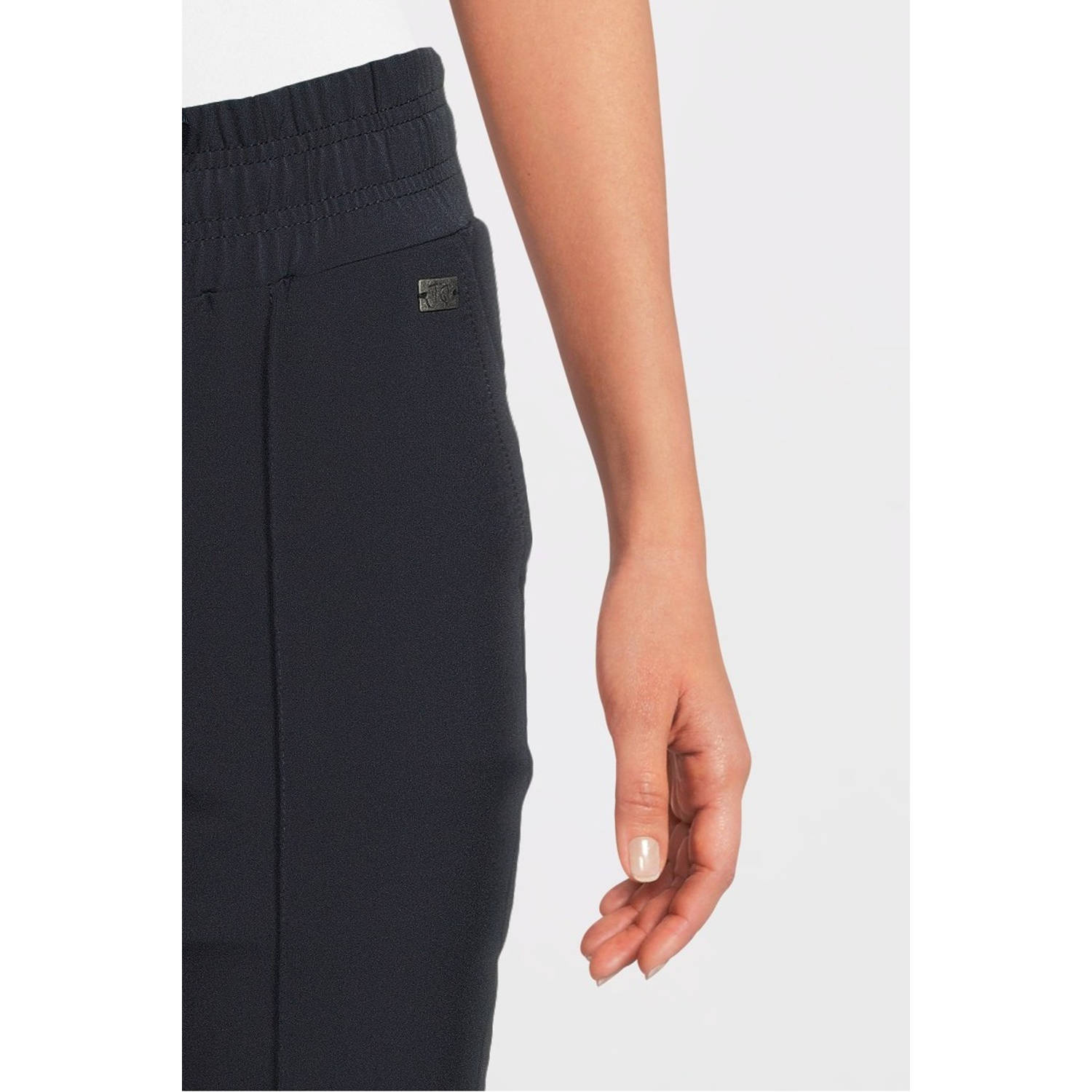 TQ-Amsterdam high waist flared broek Tamara marine