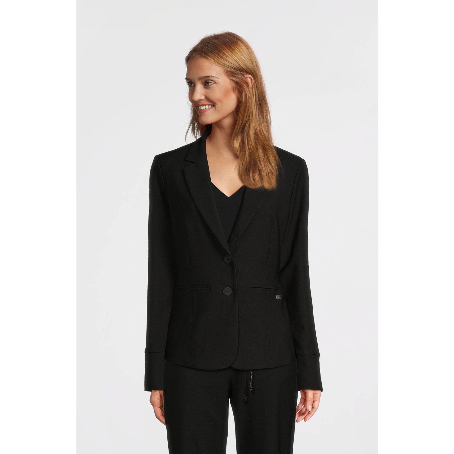 TQ-Amsterdam getailleerde blazer Manja V zwart