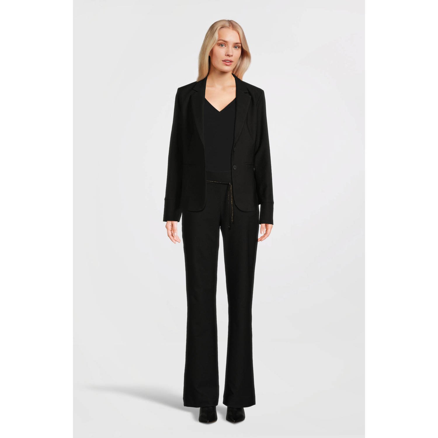 TQ-Amsterdam getailleerde blazer Manja V zwart
