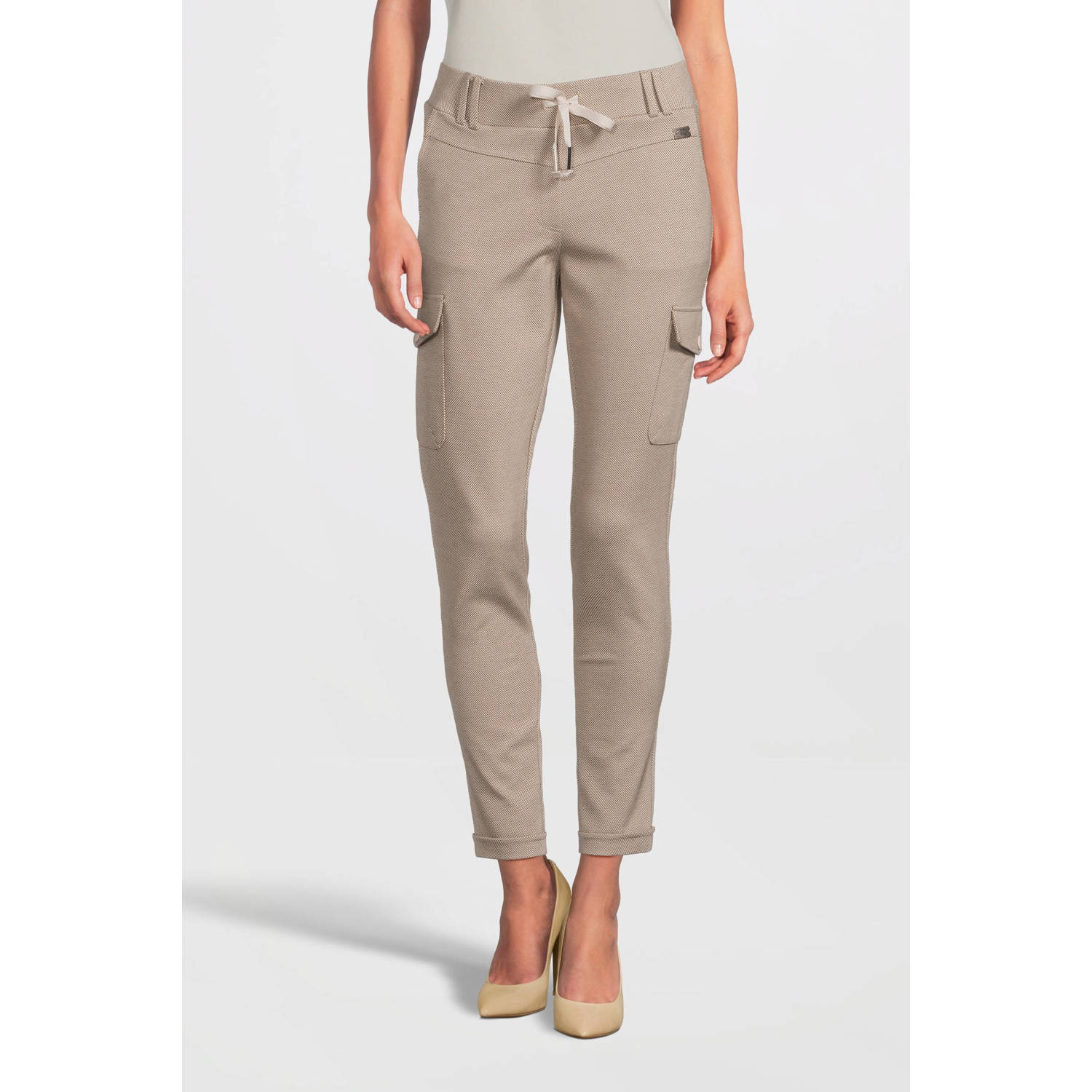 TQ-Amsterdam regular fit broek Karin beige