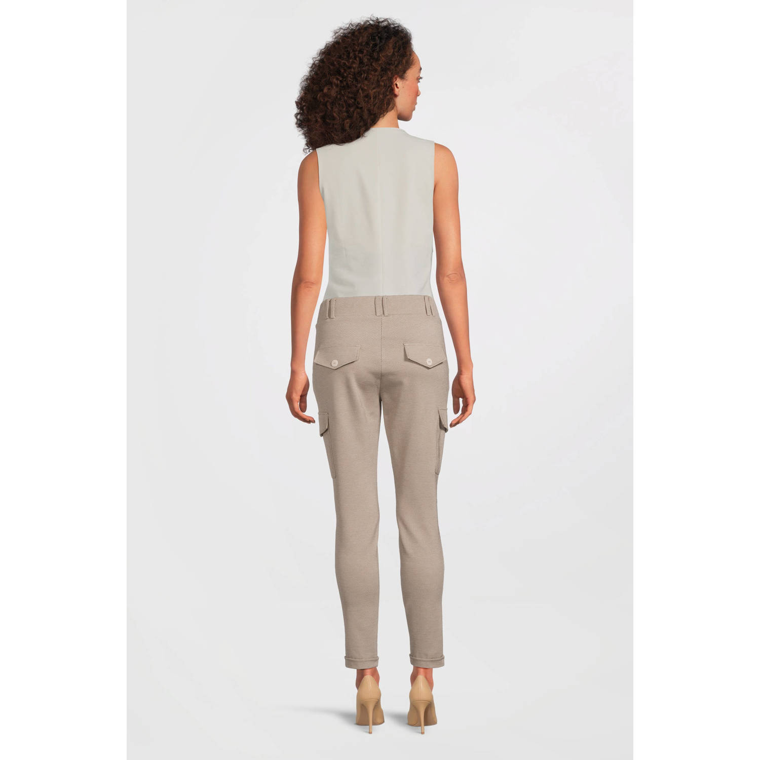 TQ-Amsterdam regular fit broek Karin beige