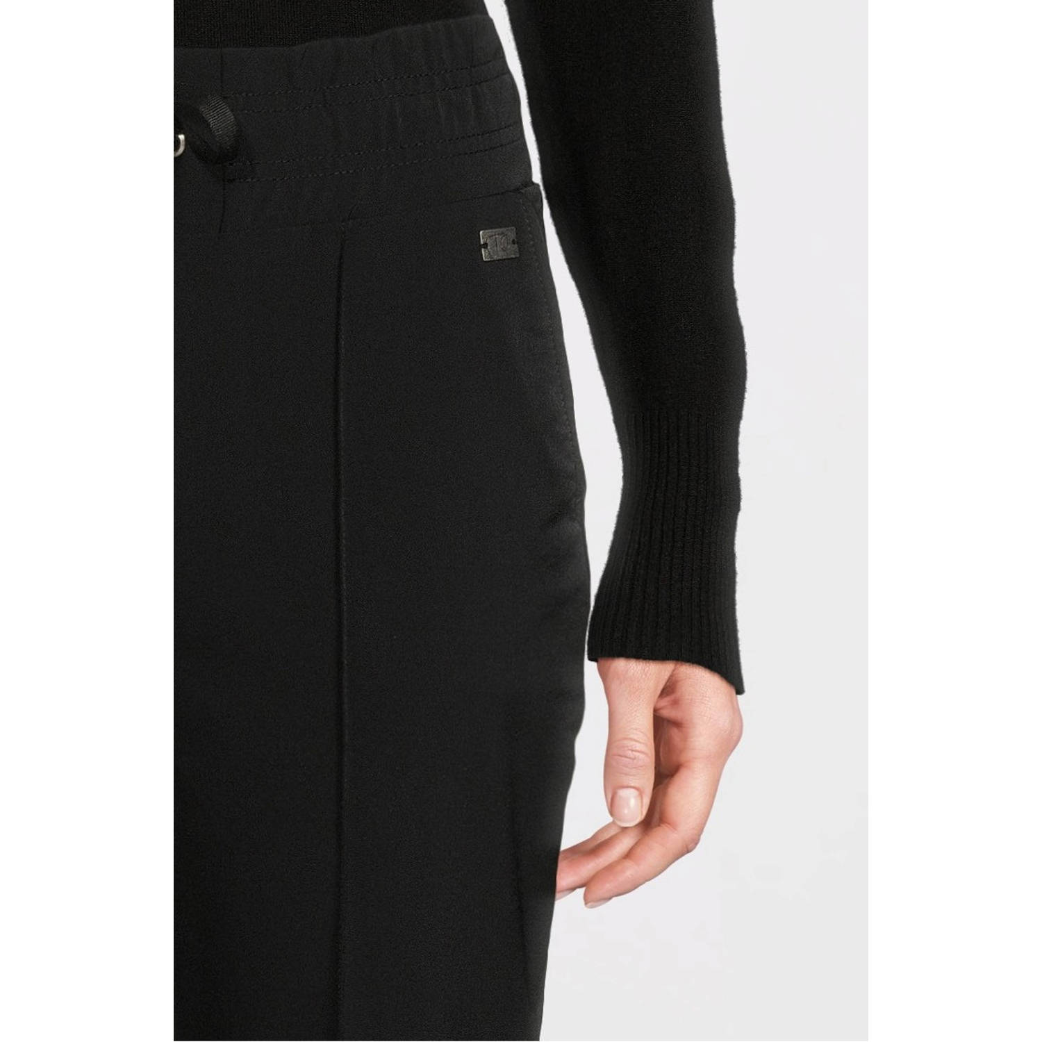 TQ-Amsterdam high waist flared broek Tamara zwart