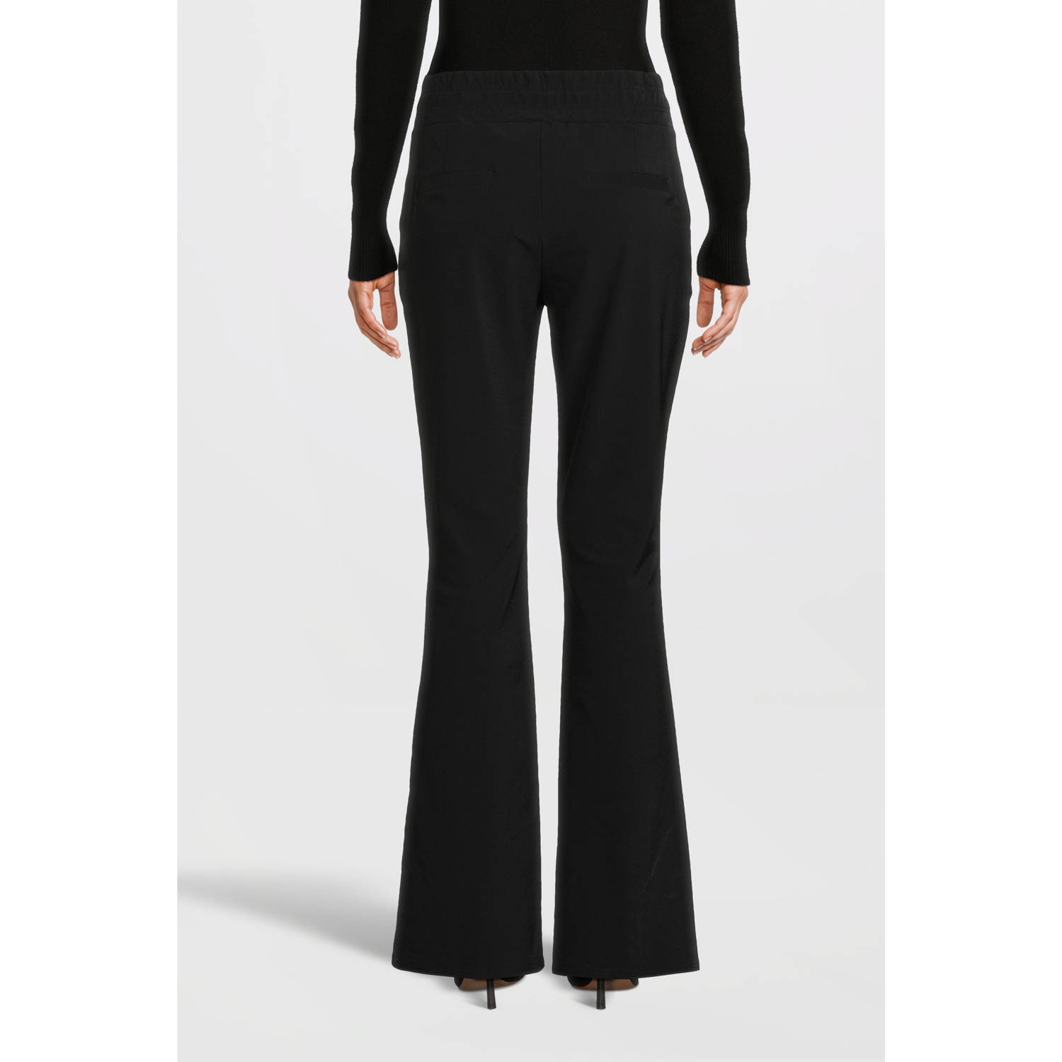 TQ-Amsterdam high waist flared broek Tamara zwart
