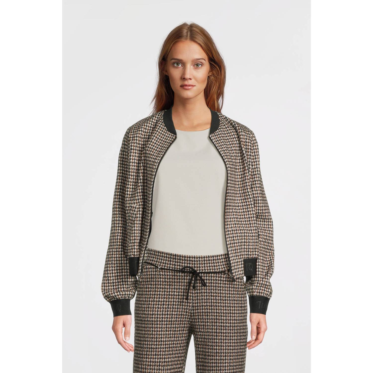 TQ-Amsterdam Bomber met paisleyprint bruin beige