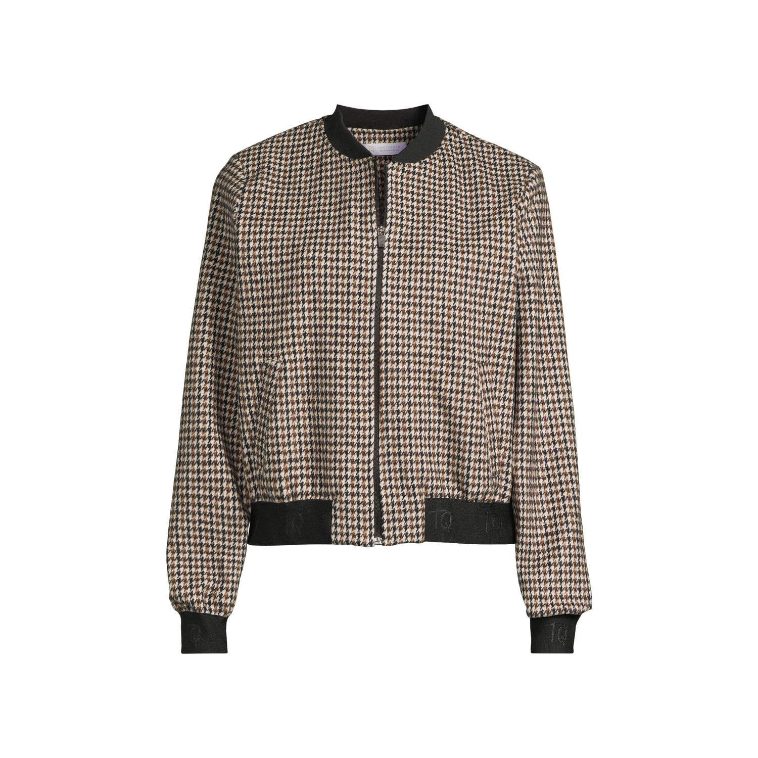 TQ-Amsterdam Bomber met paisleyprint bruin beige