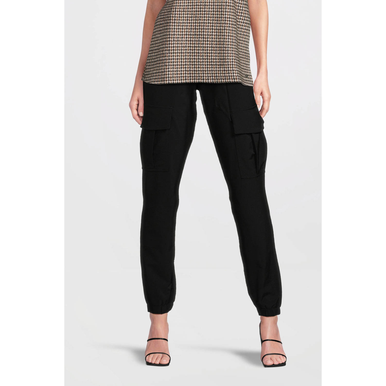 TQ-Amsterdam regular fit broek Tatum zwart