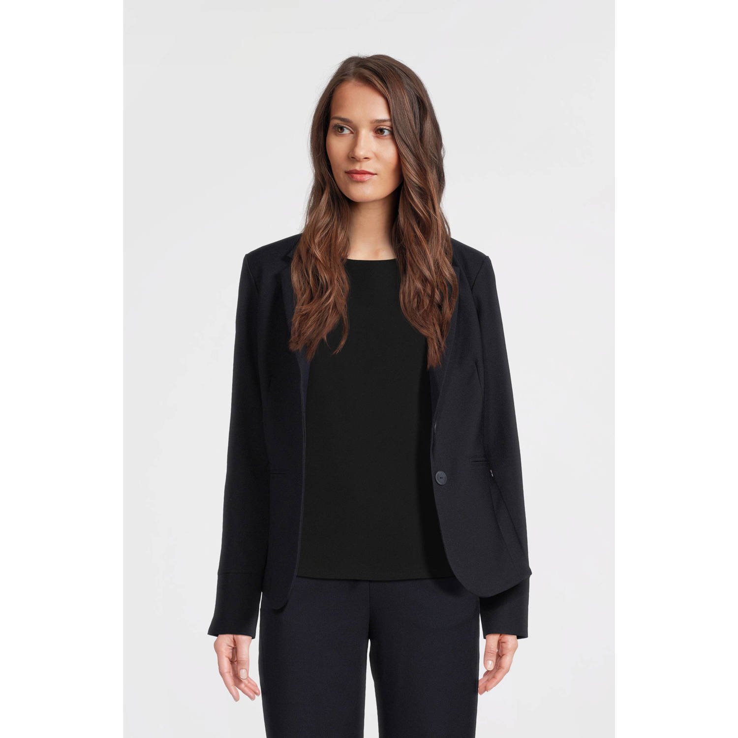 TQ-Amsterdam getailleerde blazer Manja V donkerblauw