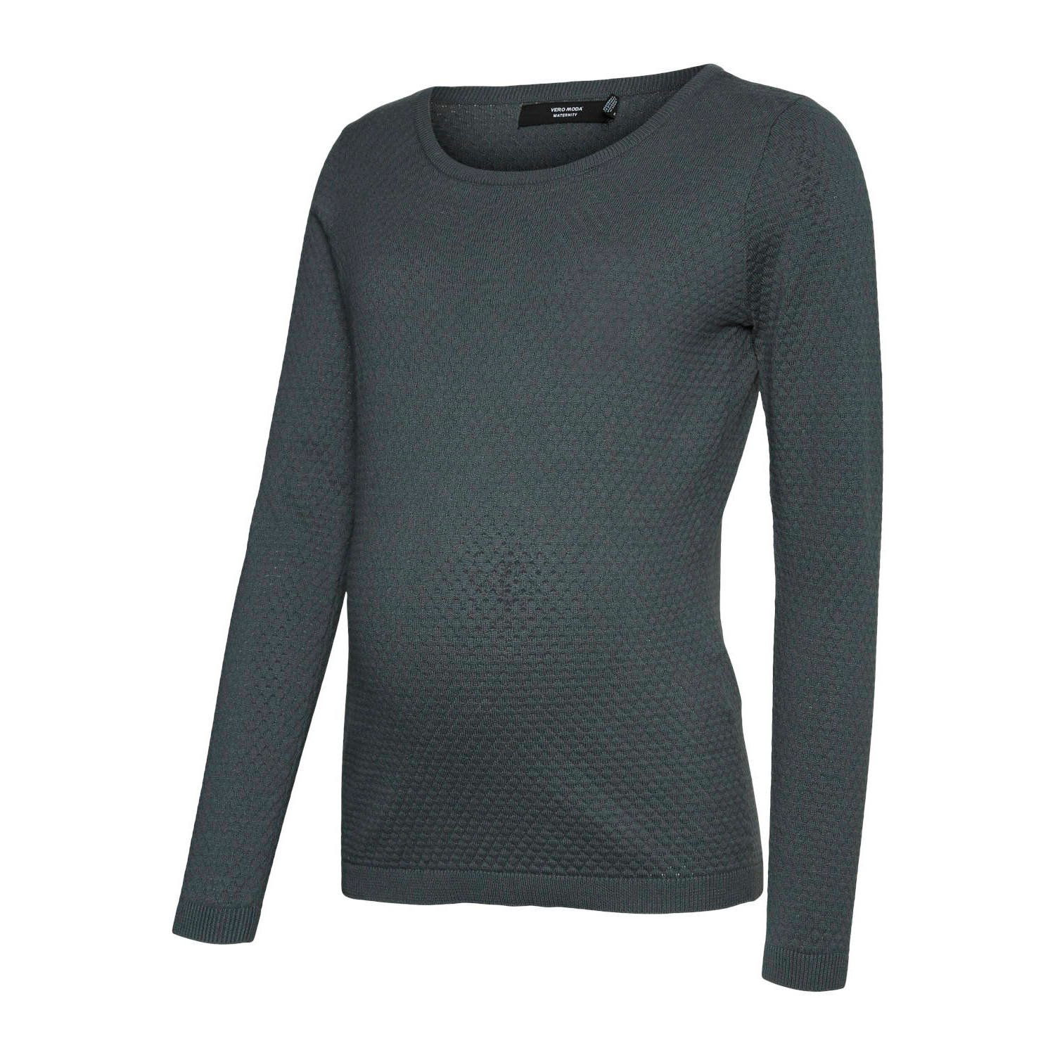 VERO MODA MATERNITY gebreide trui Dames Katoen Ronde hals Effen XXL