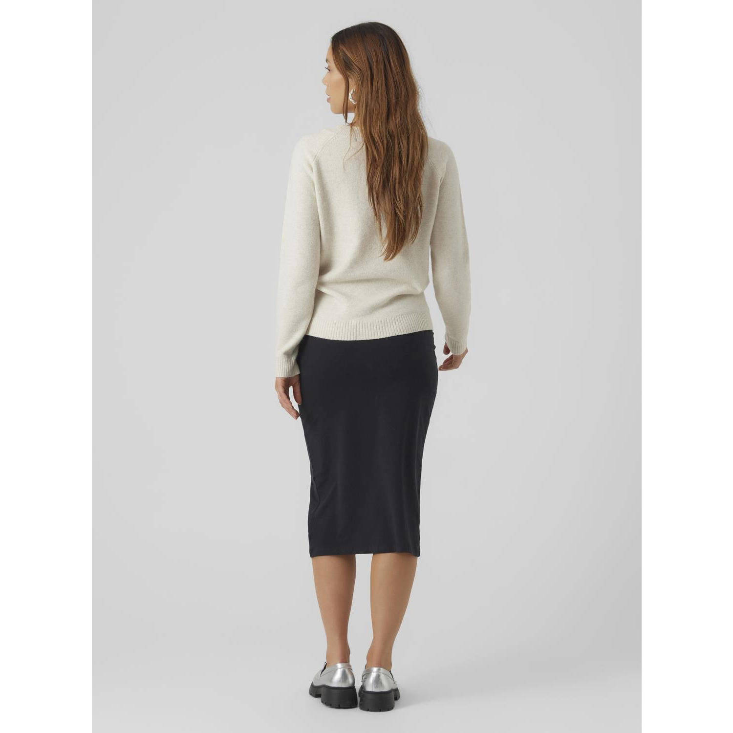 VERO MODA MATERNITY gebreide trui ecru