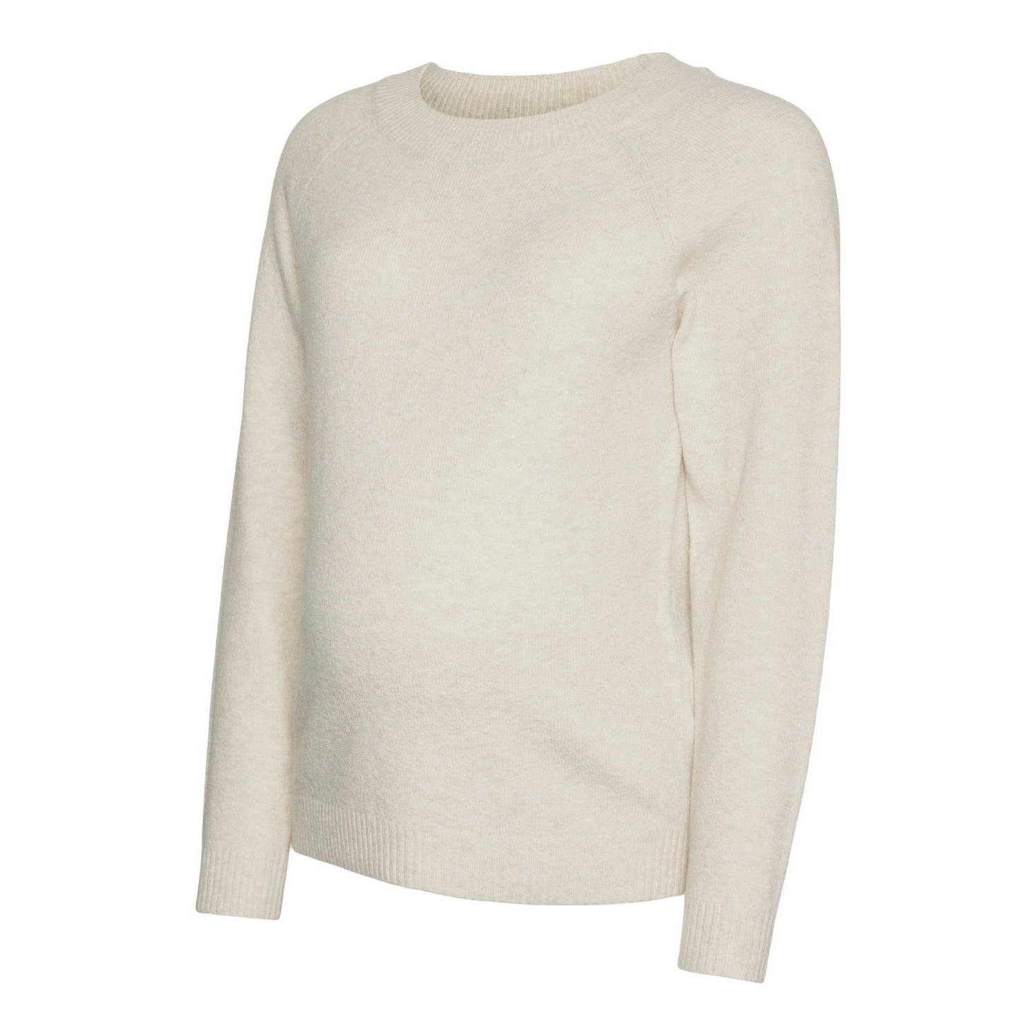 VERO MODA MATERNITY gebreide trui ecru Dames Polyester Ronde hals Effen XXL