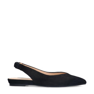 suède loafers zwart