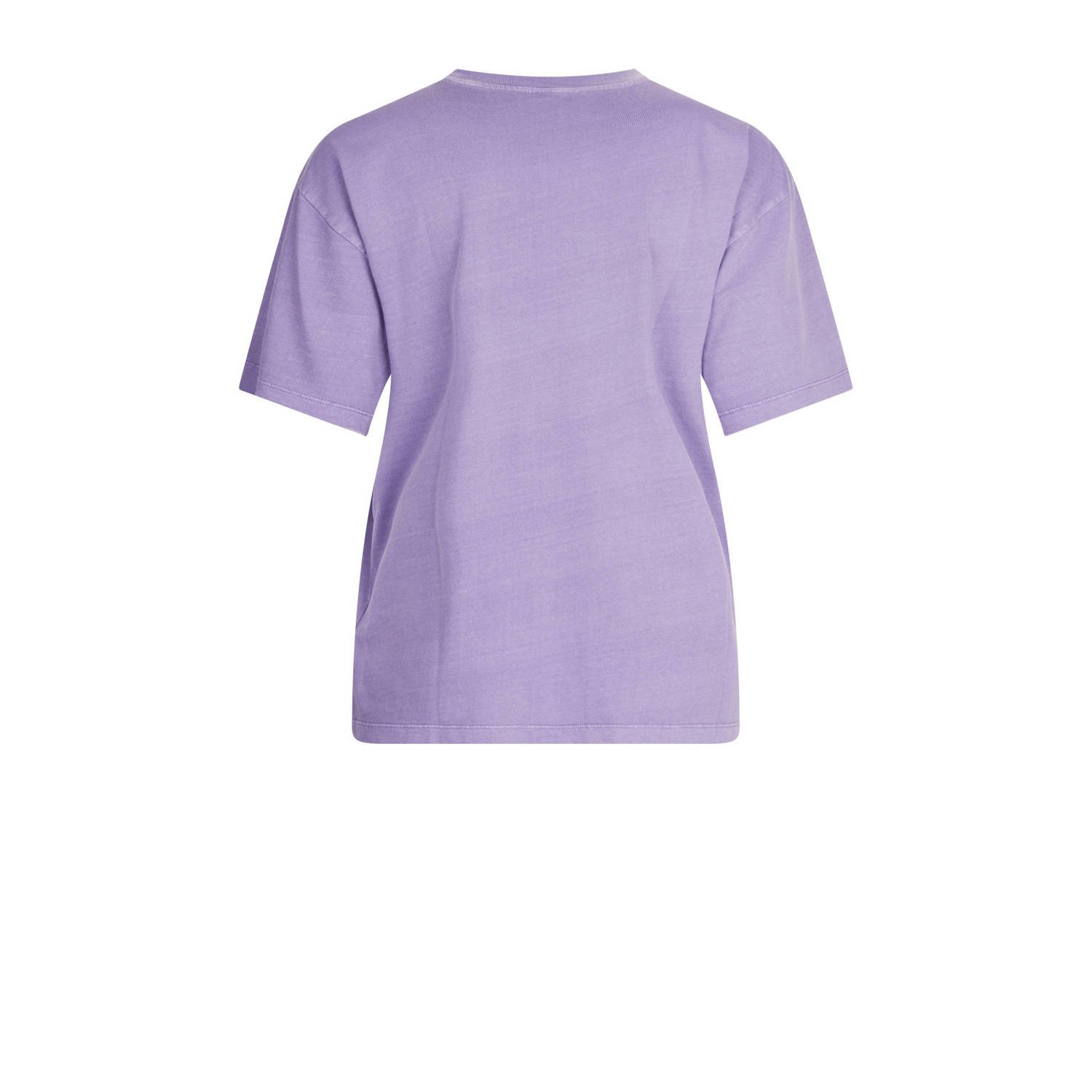 Shoeby T-shirt met logo en strass steentjes paars