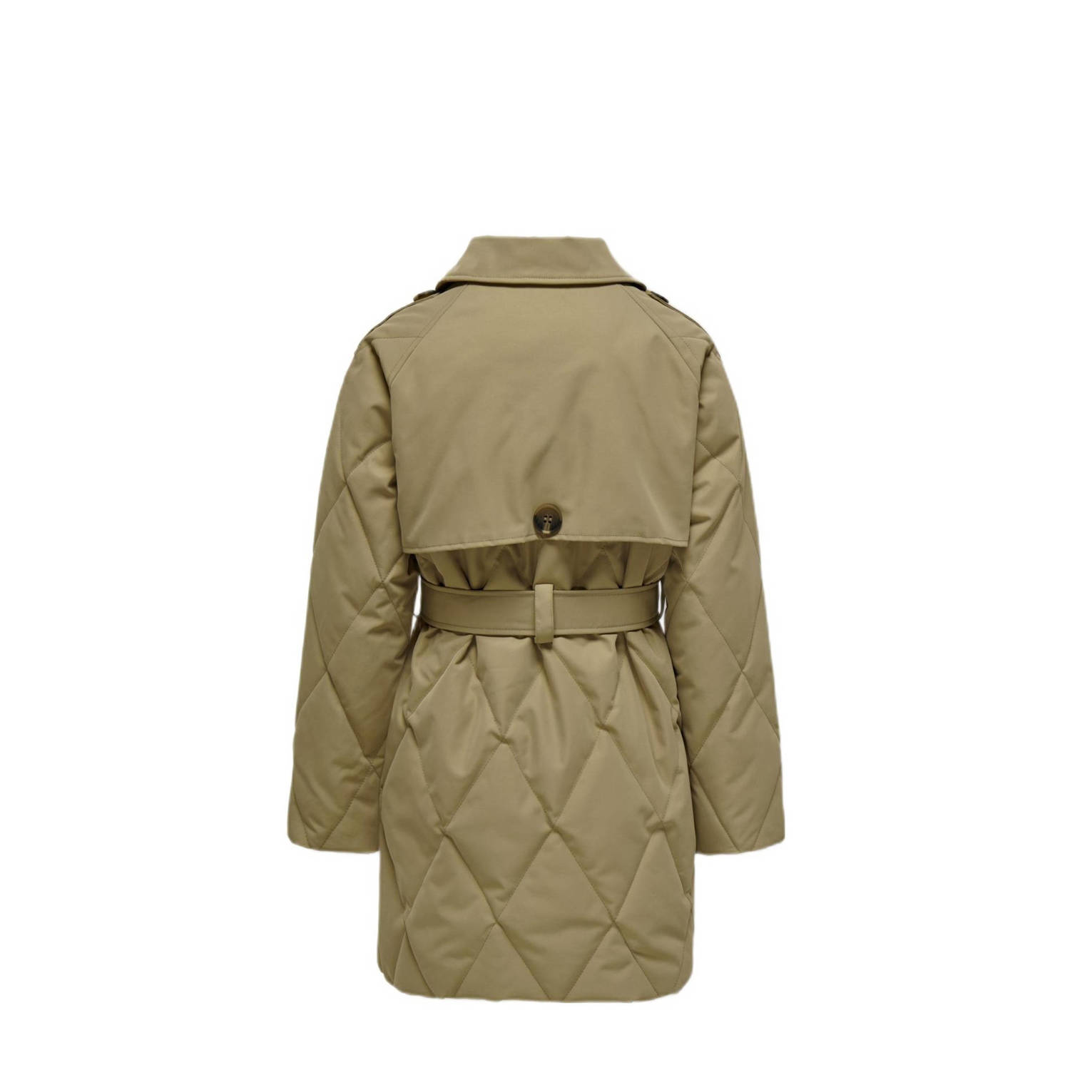 ONLY KIDS GIRL quilted gewatteerde tussenjas KOGMAUDA lichtbruin