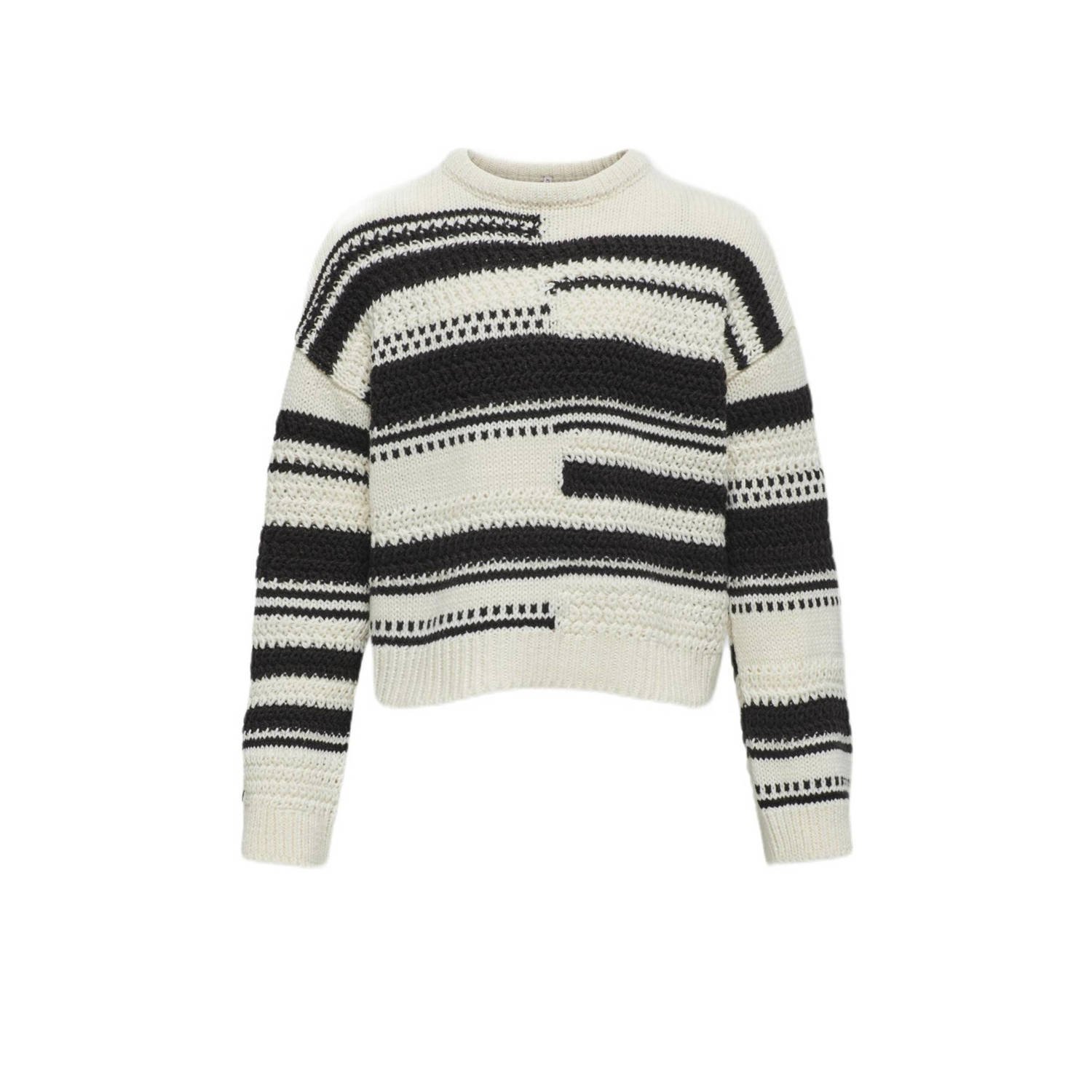 ONLY KIDS GIRL gebreide trui zwart