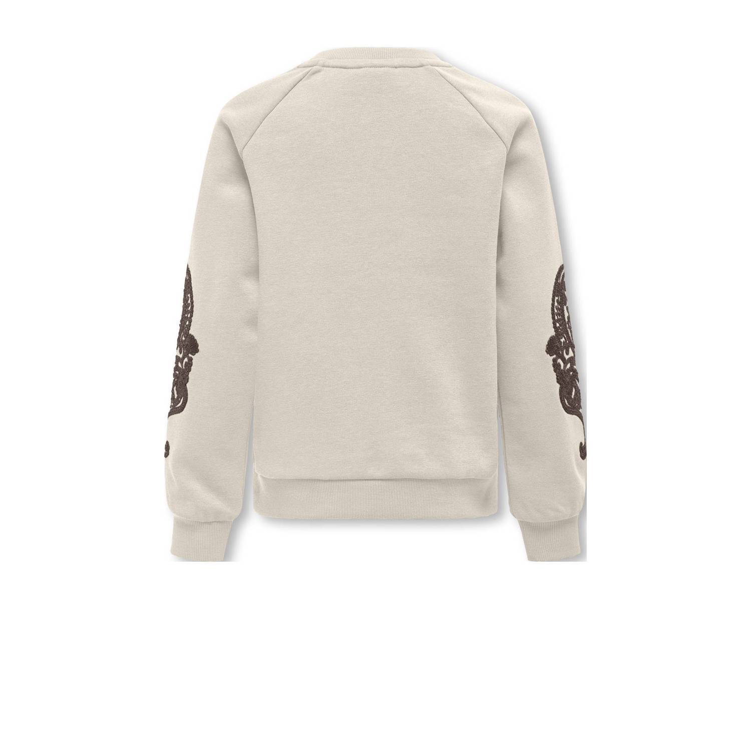 ONLY KIDS GIRL gebloemde sweater KOGEASTON LIFE ecru