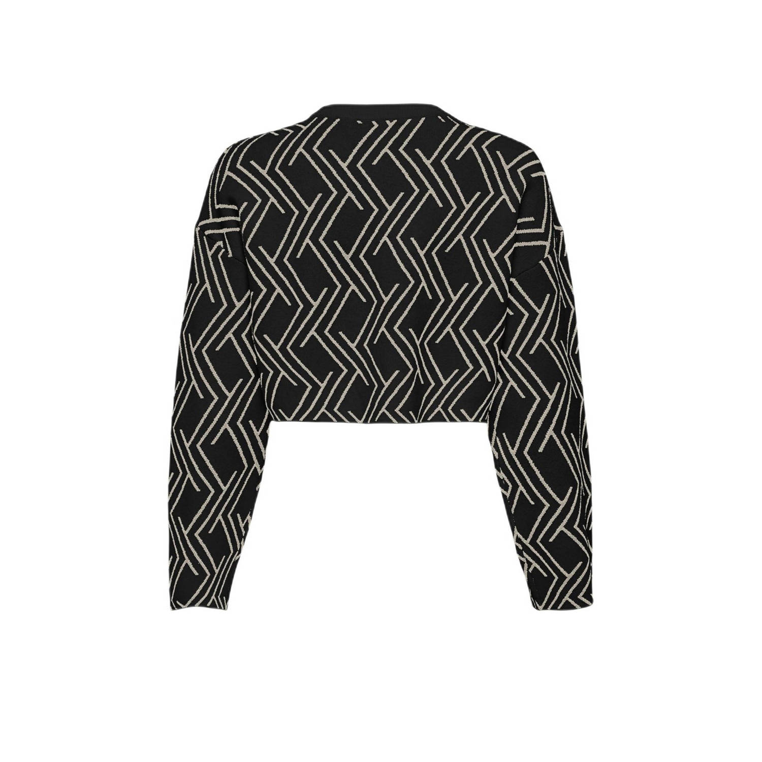 ONLY KIDS GIRL cropped trui zwart