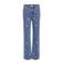 KIDS ONLY GIRL wide leg jeans KOGJUICY met hartjes print Medium blue denim