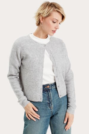 gebreid vest grijs