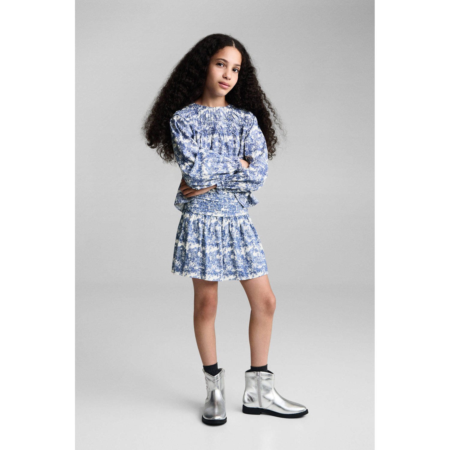 Mango Kids korte rok blauw