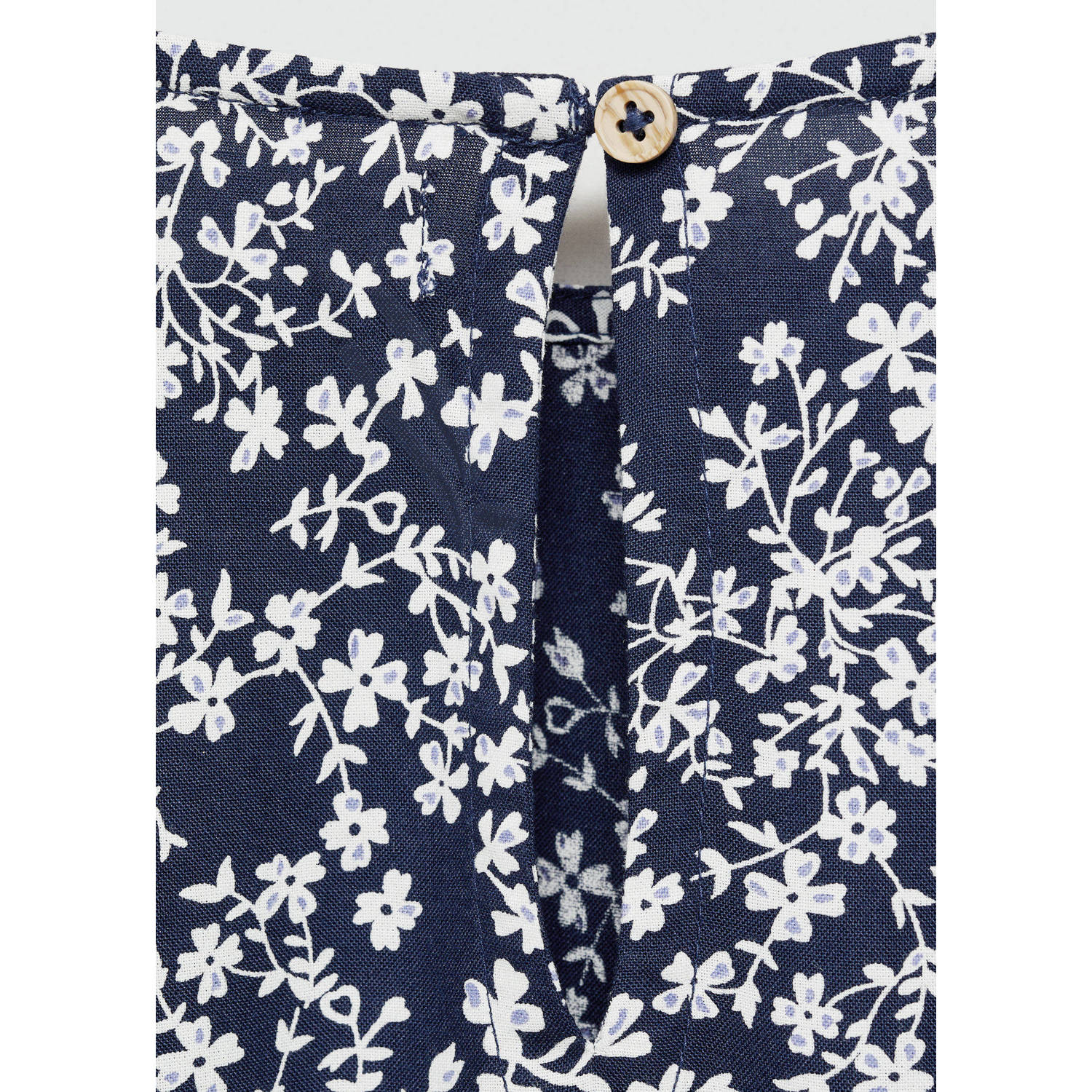 Mango Kids jurk met all over print donkerblauw