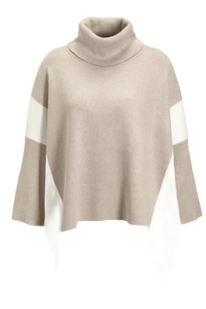 poncho beige/ ecru