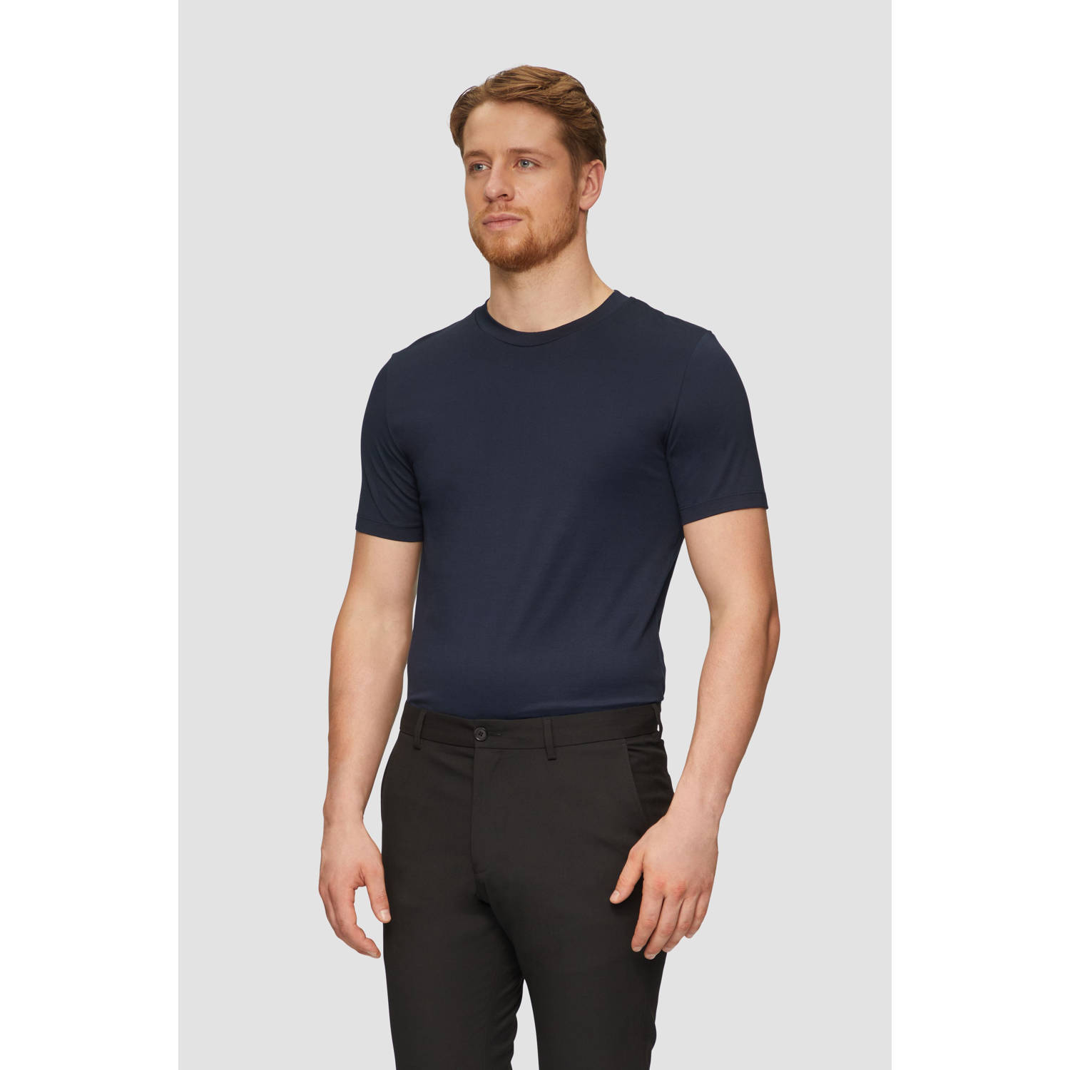 S.Oliver BLACK LABEL Regular fit T-shirt van puur katoen