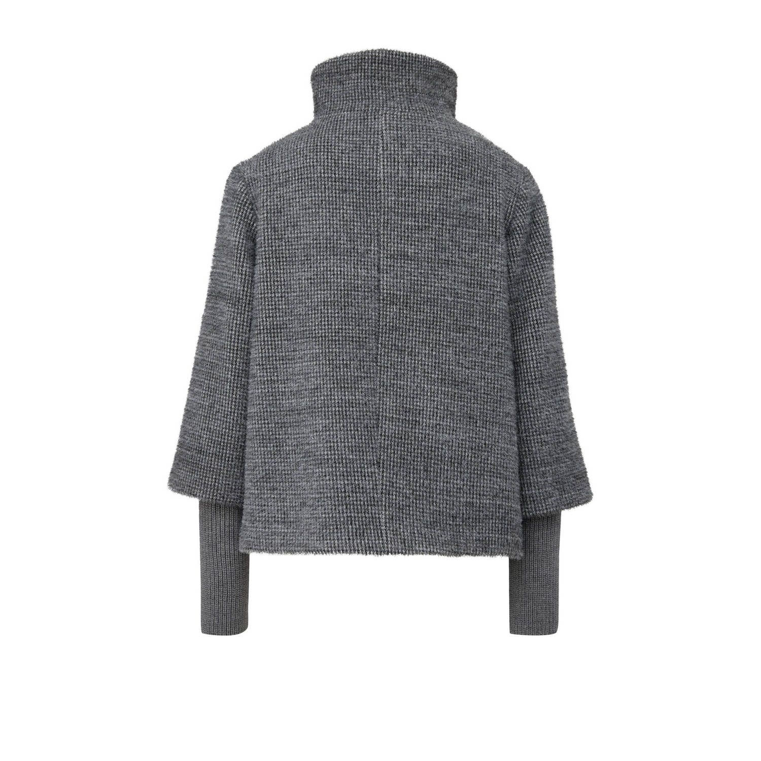 s.Oliver BLACK LABEL gemêleerde jack winter antraciet