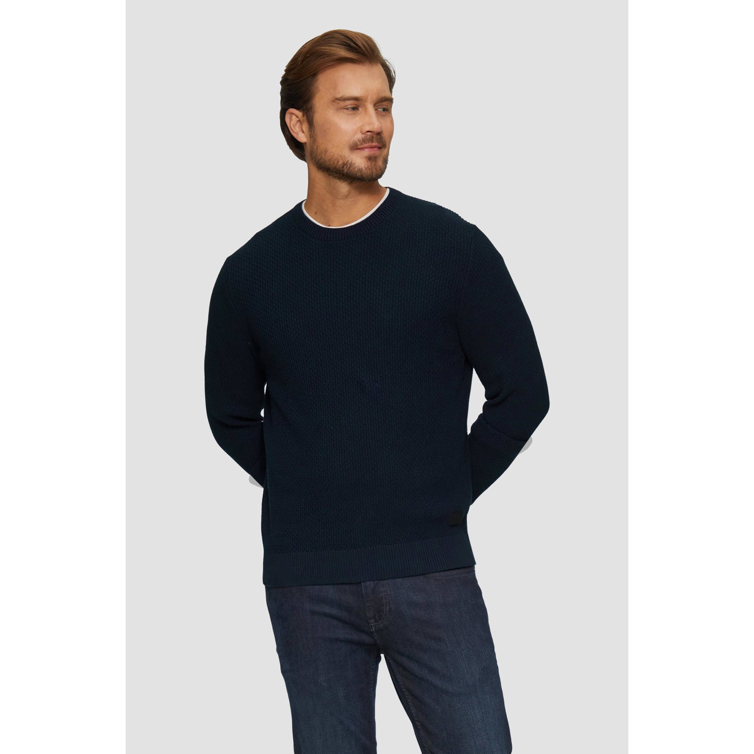 S.Oliver RED LABEL Regular fit pullover met structuurmotief