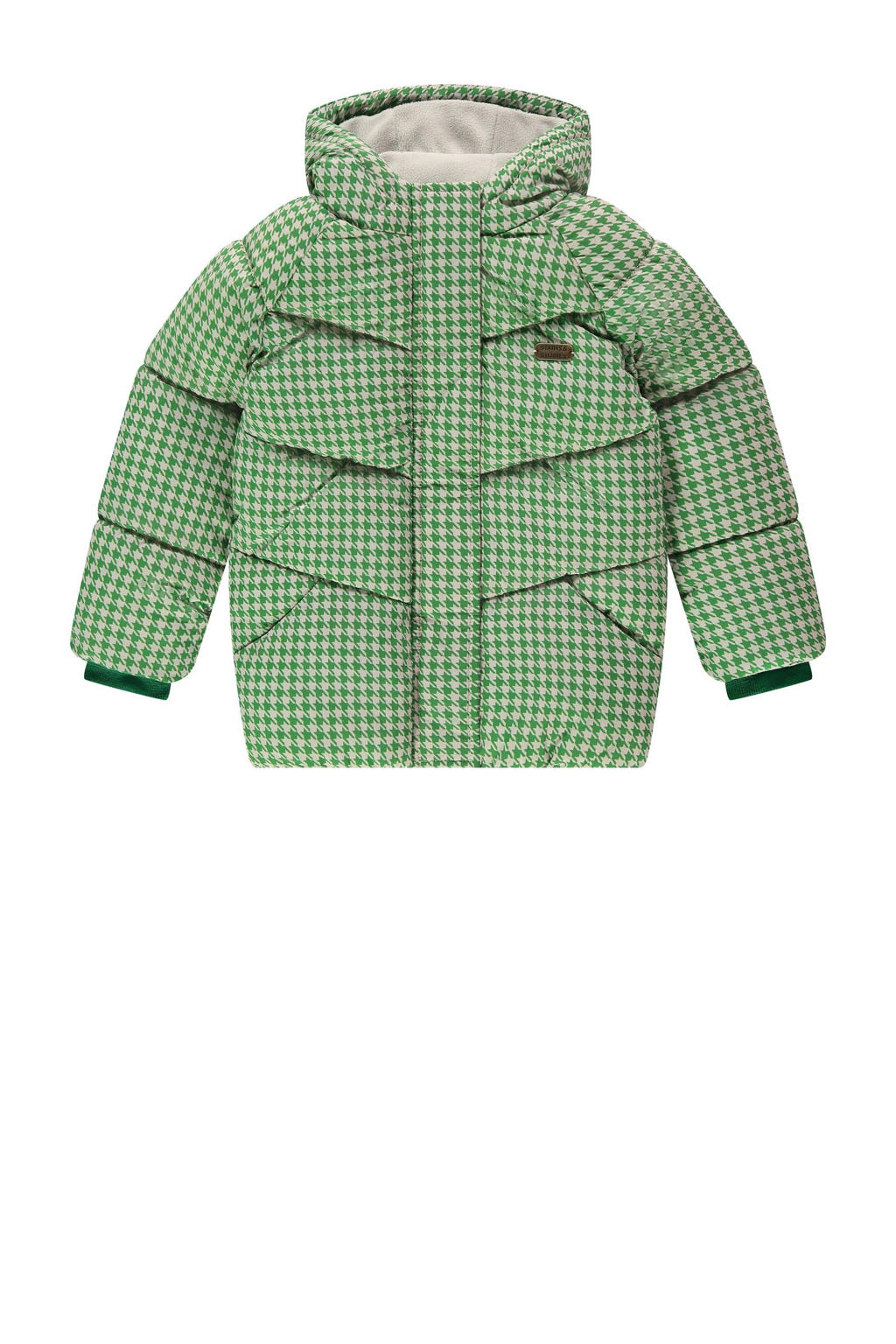 Geruite jas voor heren Gewatteerde winterjas Warme geruite jas met capuchon Lange mouwen voering Thermisch overhemd Heren overhemdjas Hoodie