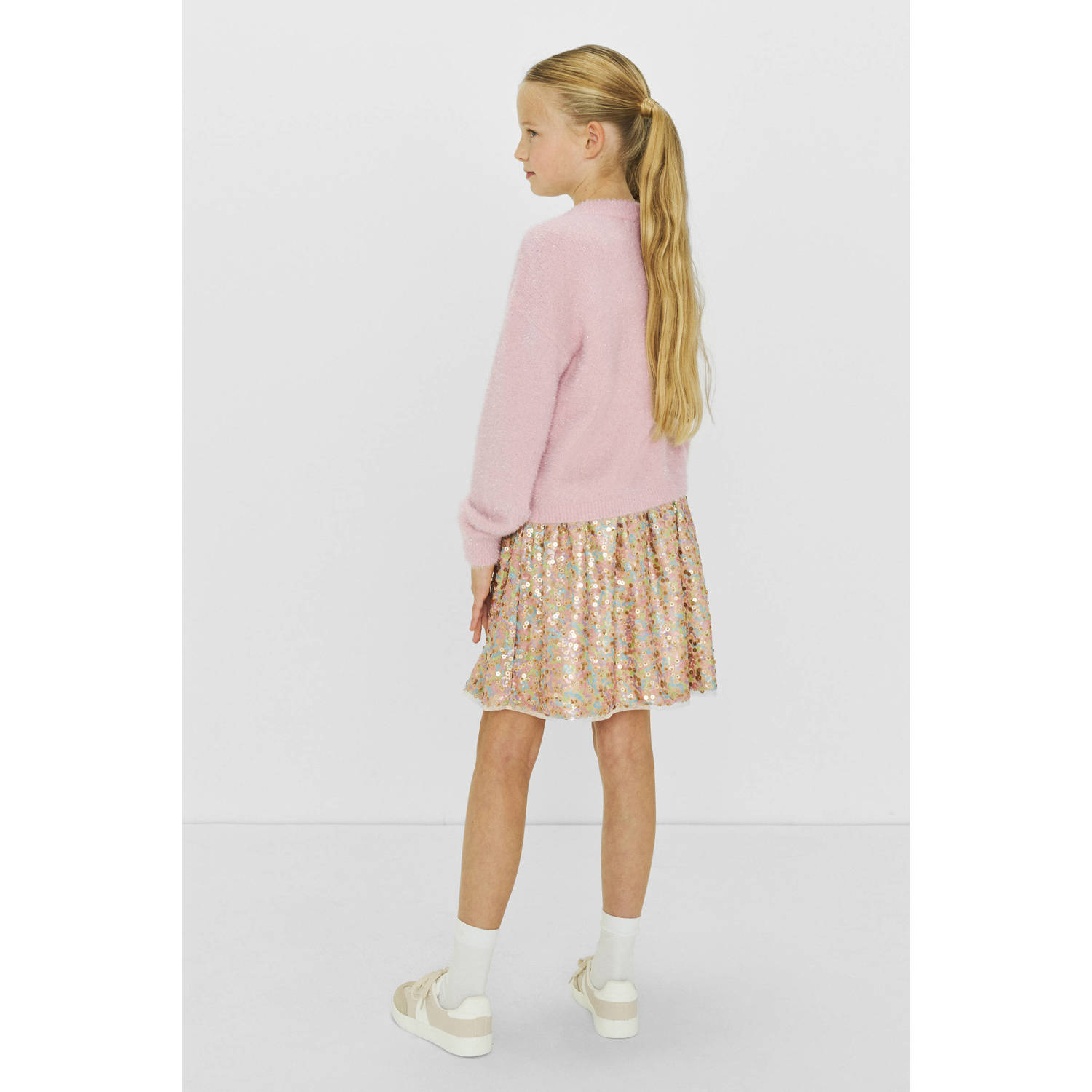 Coolcat pailletten rok Sassy lichtroze