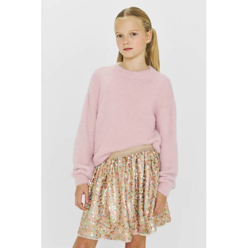 Coolcat pailletten rok Sassy lichtroze afbeelding