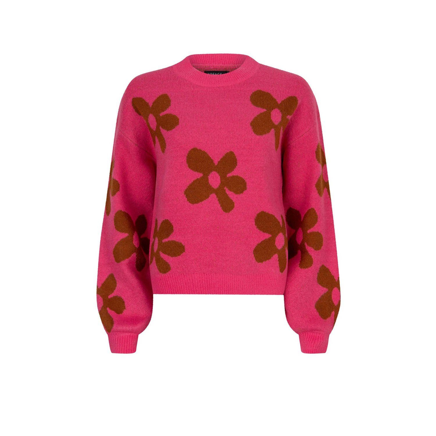 YDENCE Dames Truien & Vesten Knitted Sweater Daisie Roze