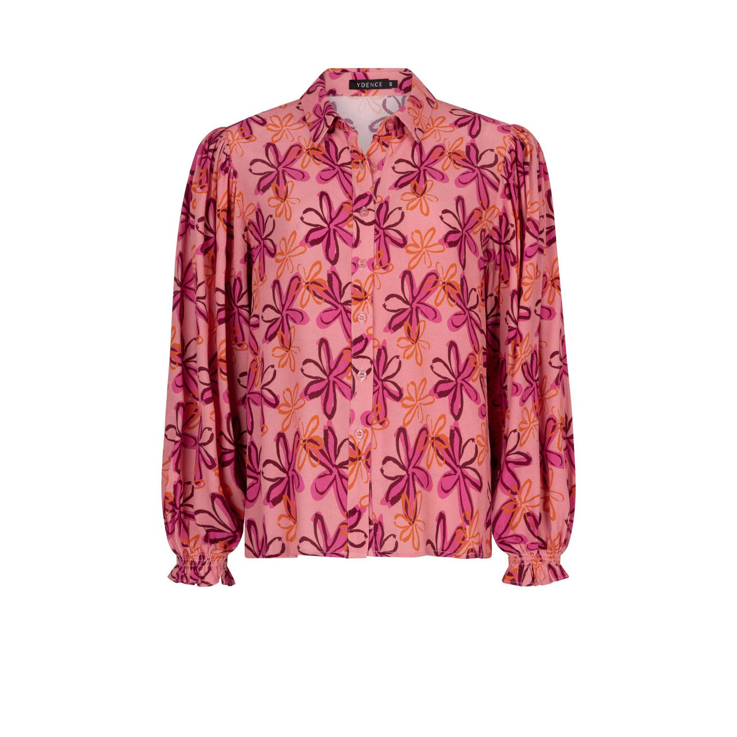 Ydence gebloemde blouse Alyssa lichtroze oranje