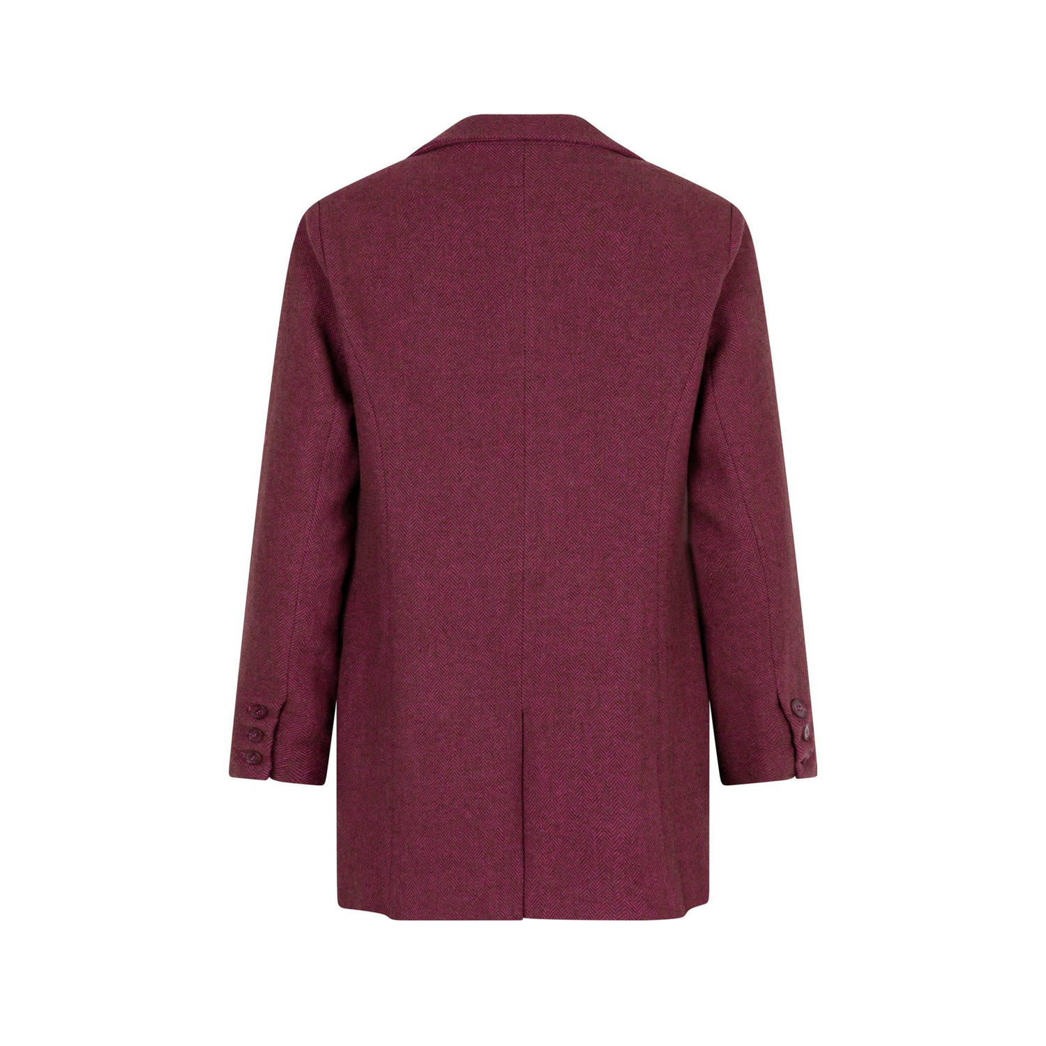 Ydence gemêleerde oversized blazer Lennox met wol roze