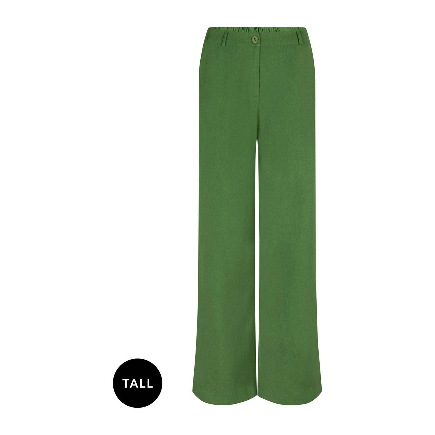 Ydence high waist wide leg pantalon Solange Tall groen