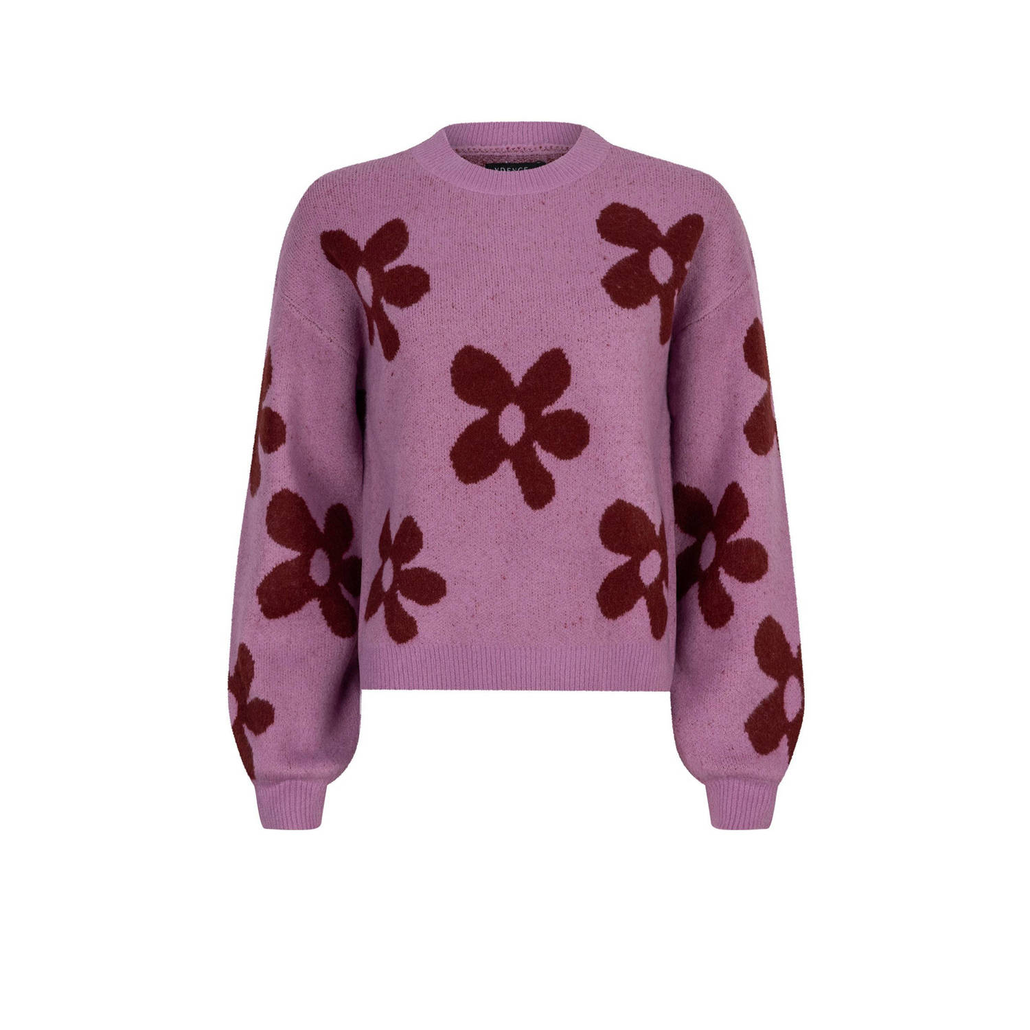 YDENCE Dames Truien & Vesten Knitted Sweater Daisie Paars